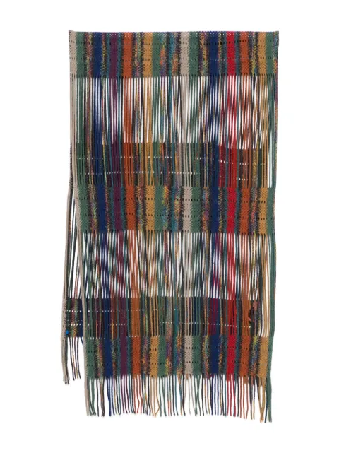 Missoni Pre-Owned 1980s drop-stitch knit scarf Green MIS250TG
