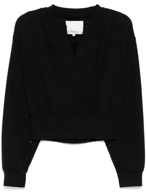 3.1 Phillip Lim cropped sweatshirt Black E25110290UFT
