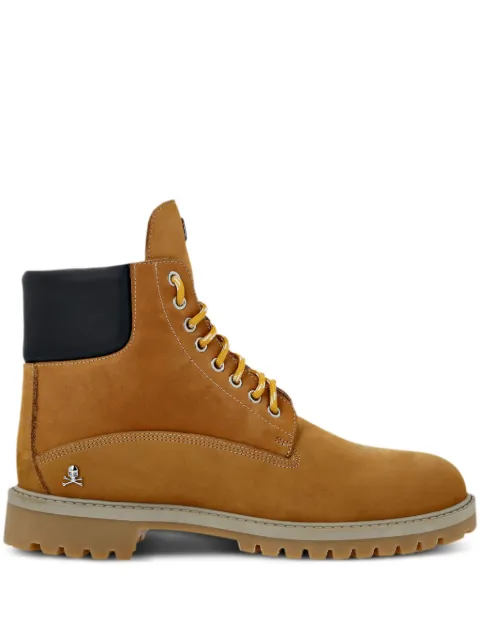 Philipp Plein logo-plaque boots Neutrals LADSMSE0309PLE067N