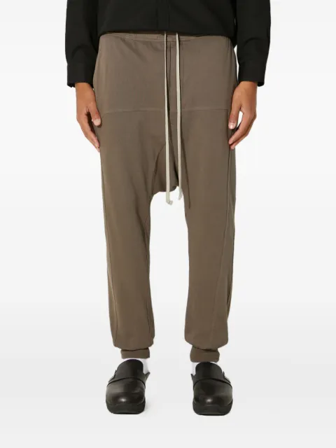 Rick Owens DRKSHDW drawstring drop-crotch trousers Brown DU02D2395RIG