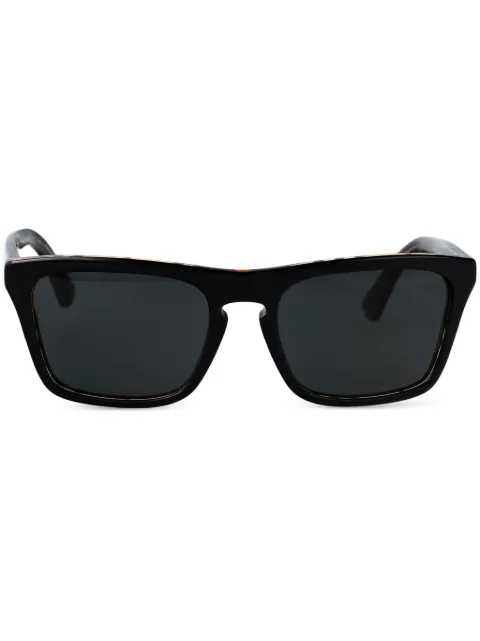 Burberry Eyewear Vintage Check-detail sunglasses Black 0BE4434412187