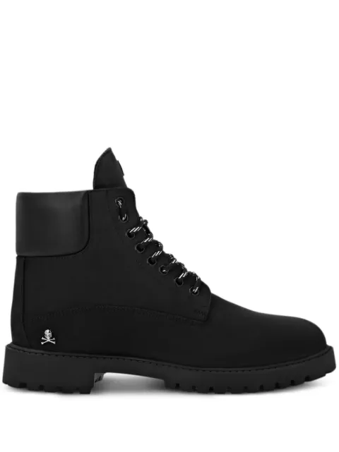 Philipp Plein logo-plaque boots Black LADSMSE0309PLE067N