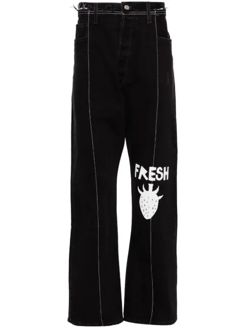 WESTFALL graphic-print jeans Black WES04P016