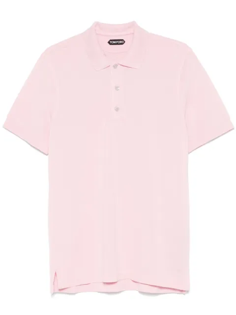 TOM FORD piqué-weave polo shirt Pink JPS011JMT009S25