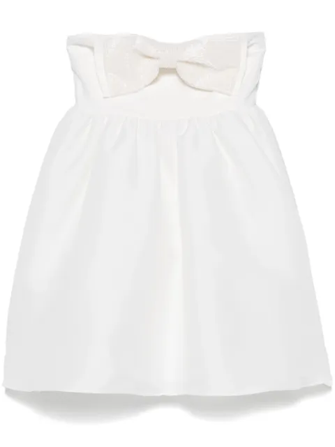 Self-Portrait taffeta bandeau mini dress White RS25128SW