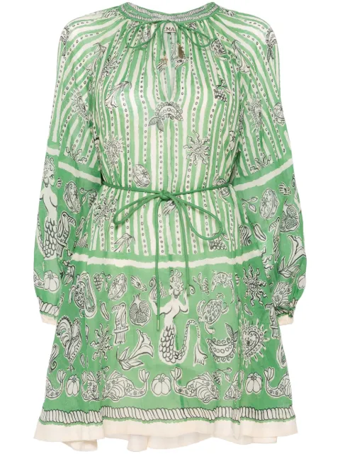 ALEMAIS Lula mini dress Green 4251D