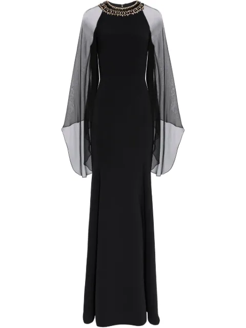 Jenny Packham Charma maxi dress Black ZBD158L