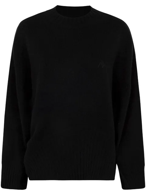 The Attico logo-embroidered sweater Black 250WCK00107KWS002AA