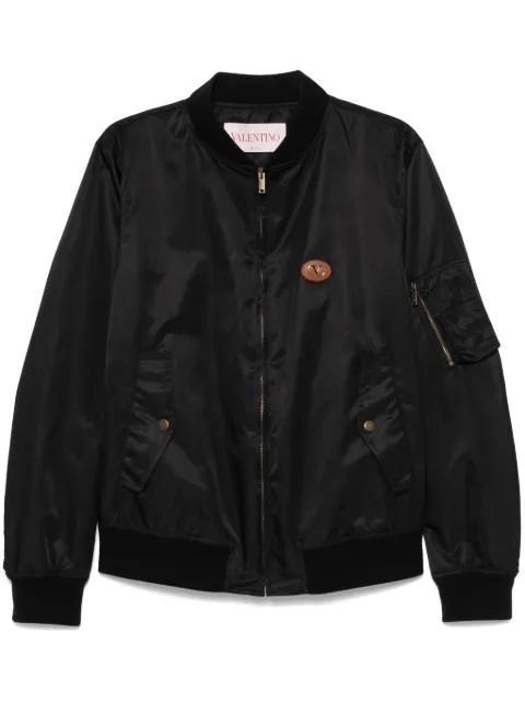 Valentino Garavani zip-up bomber jacket Black VCI1725CM