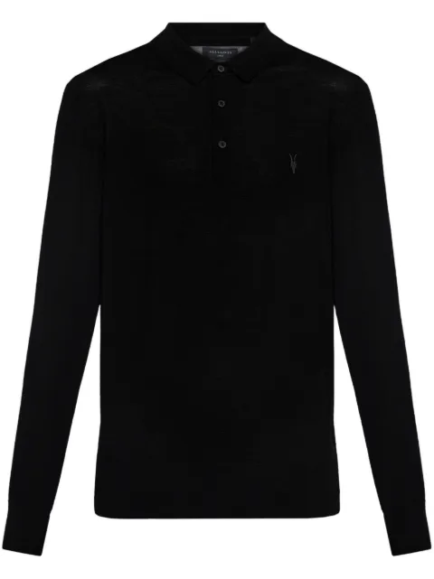 AllSaints Mode polo shirt Black M085KB