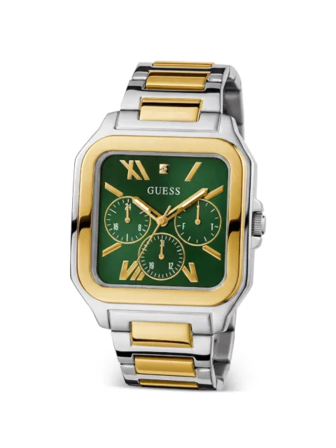 GUESS USA square-shaped 42mm watch Green GW0631G1