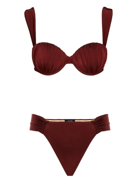 Noire Swimwear Mahogany bikini set Red NSW421MAHOGANY