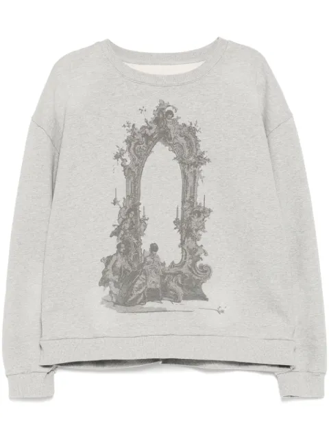 Who Decides War graphic print sweater Grey 1110010021FW24