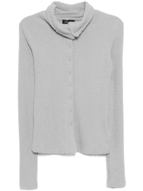 tout a coup brushed knit top Grey M616AW4