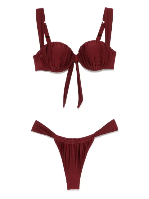 Noire Swimwear Mahogany bikini set Red NSW419MAHOGANY