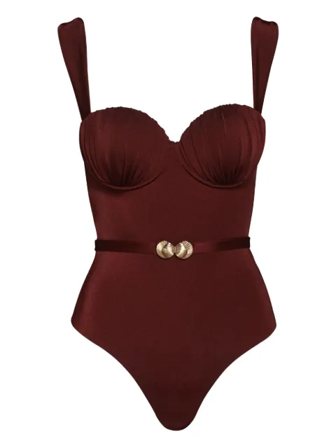 Noire Swimwear Mahogany swimsuit Red NSW418MAHOGANY