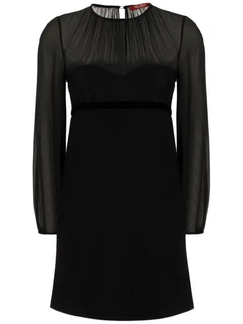 Max Mara sheer dress Black JADER