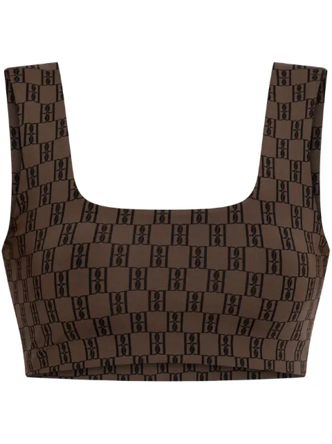 By Malene Birger logo-jacquard top Brown 102369