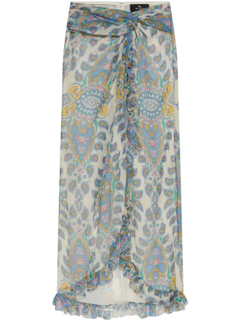 ETRO silk skirt Neutrals WRFA009999SA1G1