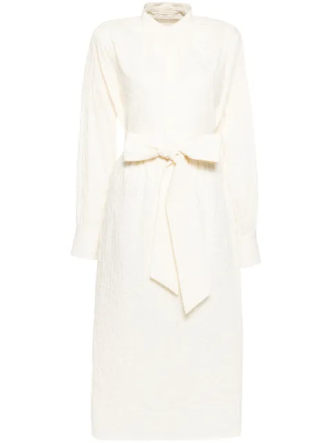 Forme D'expression cotton shirt dress Neutrals DA050TGOLE