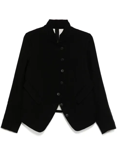 Forme D'expression stand up-collar jacket Black DG050152B