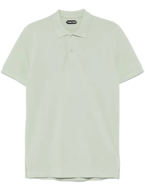 TOM FORD cotton polo shirt Green JPS002JMC007S23
