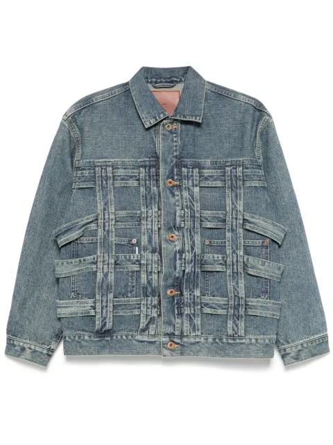 SUGARHILL basket-weave jacket Blue 2411300401