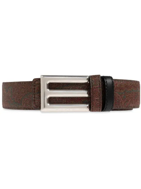 ETRO logo-buckle belt Brown MP3D0001AA063