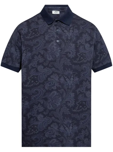 ETRO paisley-print polo shirt Blue MRMD0004AK570