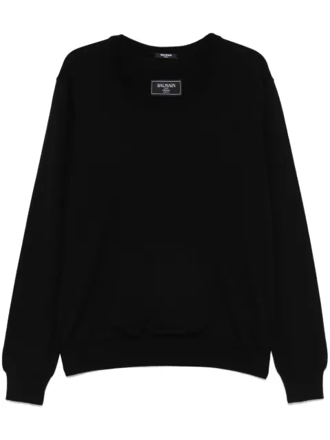 Balmain double-neck sweater Black EH1KD145KH92