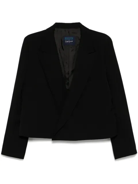 Yohji Yamamoto cropped blazer Black FTJ51100