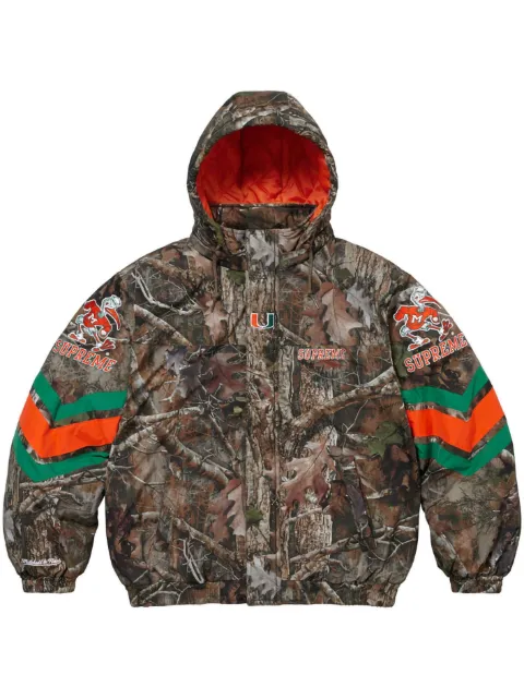 Supreme x Mitchell & Ness NCAA Stadium bomber jacket Green SU790