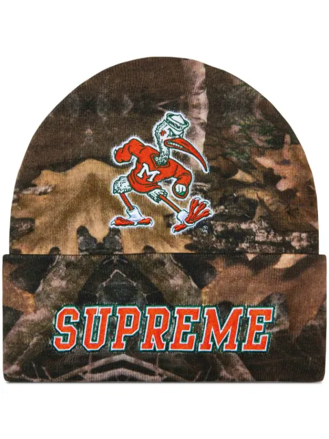 Supreme Mitchell & Ness® NCAA "University of Miami" beanie Green SU799