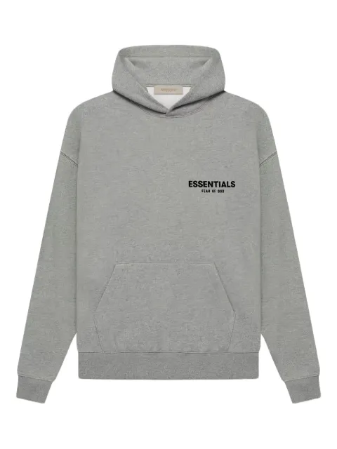 FEAR OF GOD ESSENTIALS logo hoodie Grey 705292