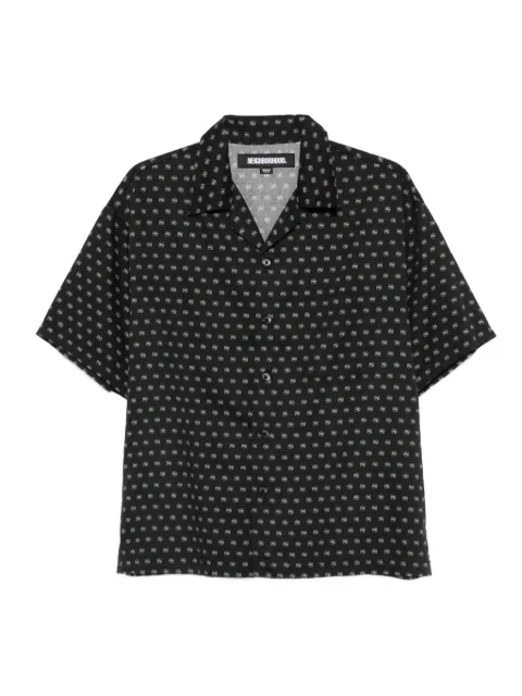 Neighborhood monogram-pattern shirt Black 251TSNHSHM11