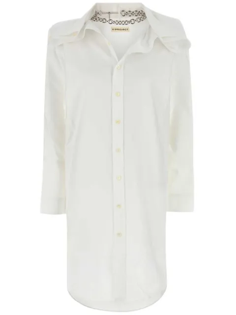 Y/Project oxford shirt dress White 101DR004F548