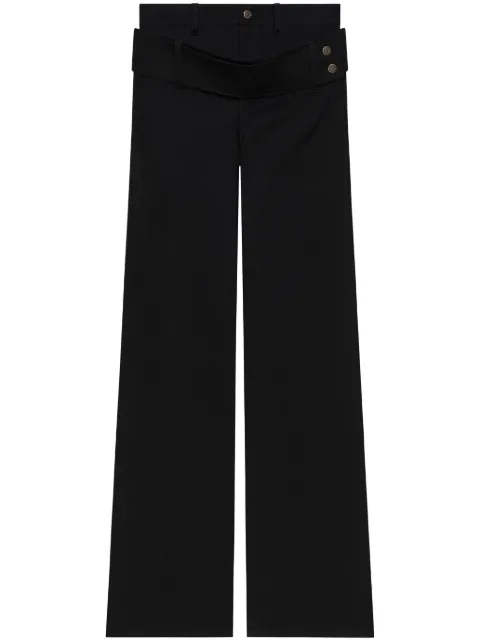 Courrèges double belt jeans Black 125DPA313DE0020