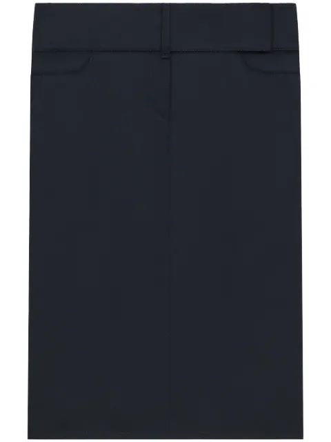Courrèges belted midi skirt Blue 125CJU217PL0178