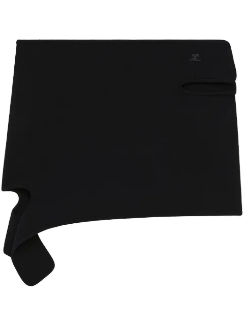 Courrèges loop-knit mini skirt Black 125MJU231FI0001