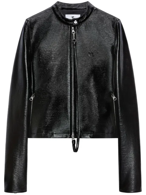 Courrèges Vinyl City jacket Black 125CBL257VY0014