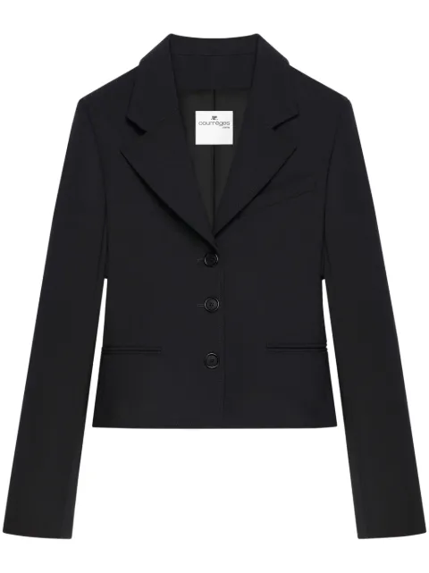 Courrèges tailored blazer Black 125CVE109PL0170