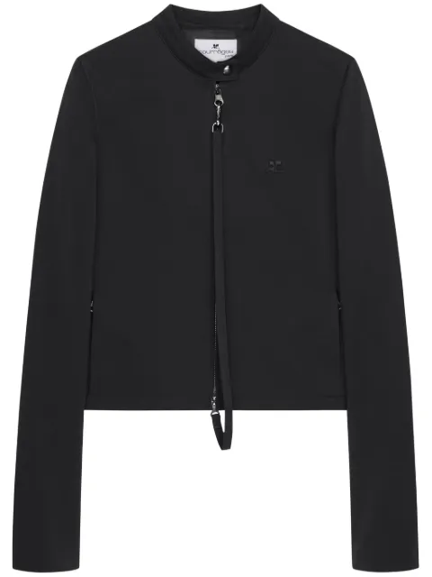 Courrèges zip-strap jacket Black 125CBL257PL0178