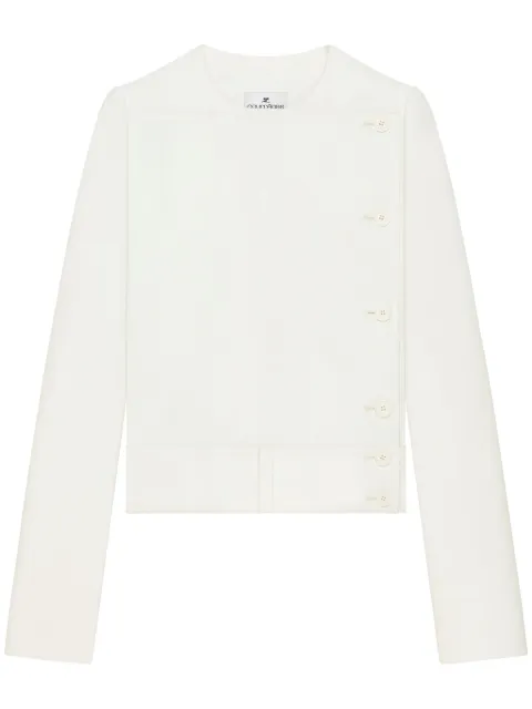 Courrèges buttoned tailored jacket White 125CVE107PL0170