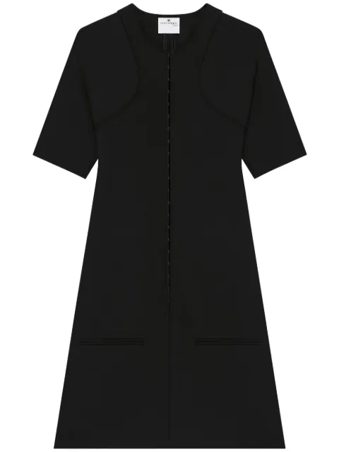 Courrèges A-line mini dress Black 125CRO549PL0170
