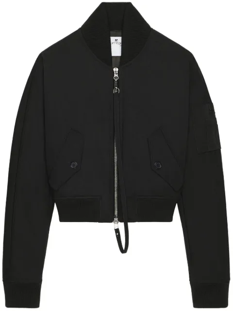 Courrèges cropped bomber jacket Black 125CBL265PL0177