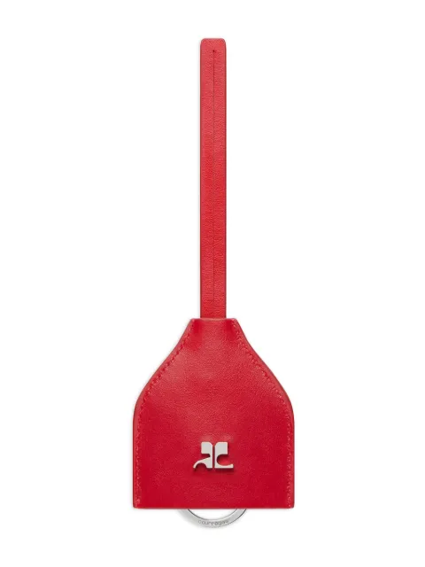 Courrèges logo-plaque keyring Red 125APM023CR0065