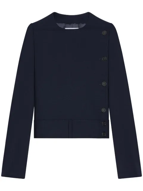 Courrèges buttoned tailored jacket Blue 125CVE107PL0170