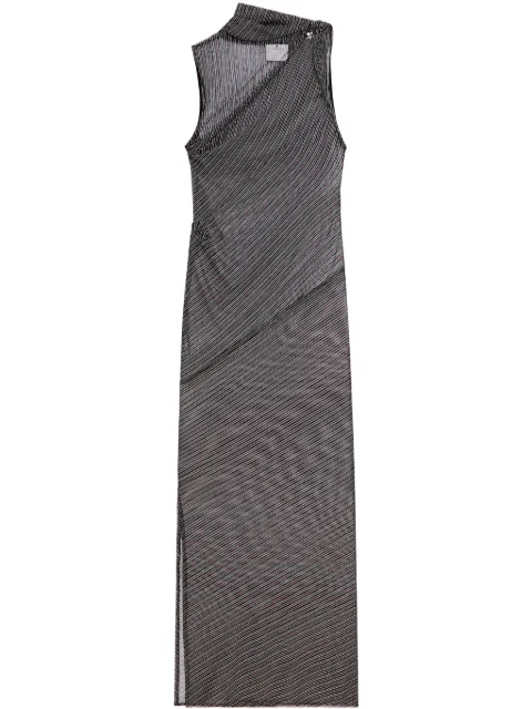 Courrèges draped mesh dress Black 125JRO591PR0099