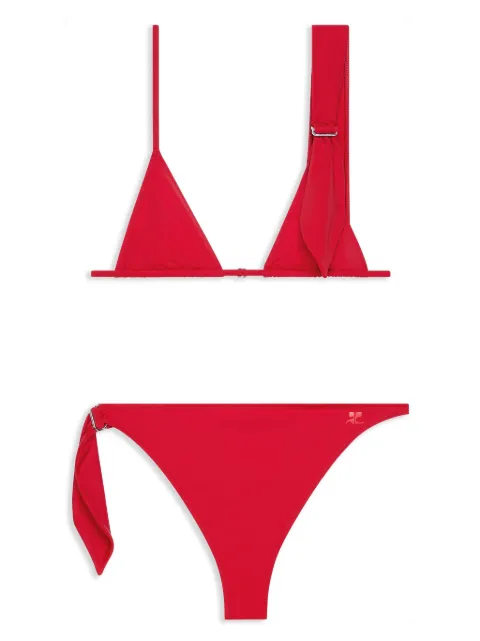 Courrèges Scarf bikini set Red 125JMB044PA0043