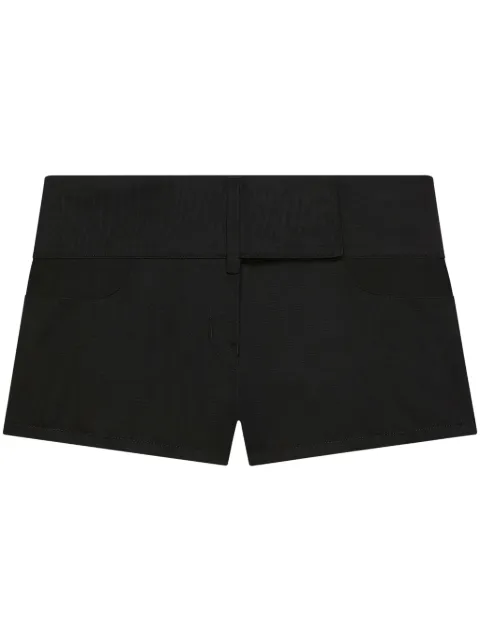 Courrèges belted mini shorts Black 125CSH048PL0178